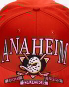 New Era 59Fifty Anaheim Ducks Oversized Script Fitted Hat 60693647 Orange 2