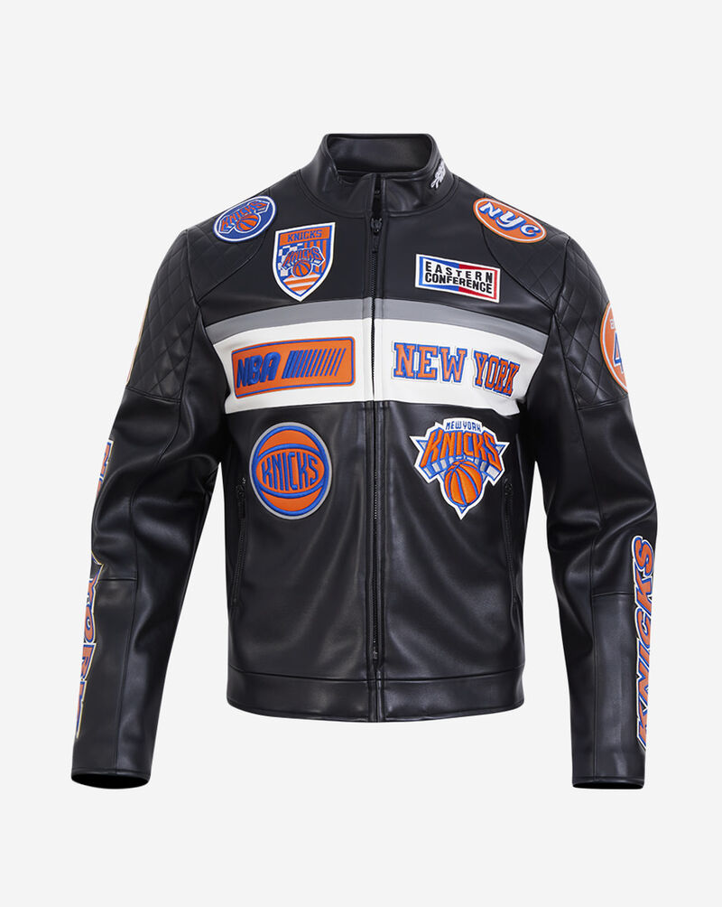 PRO STANDARD New York Knicks Moto Jacket BNK6516468-BLW Black 1
