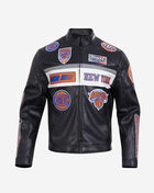 PRO STANDARD New York Knicks Moto Jacket BNK6516468-BLW Black 1