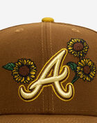 New Era 59Fifty Atlanta Braves Sunflower Fitted Hat 60949328 Brown 2