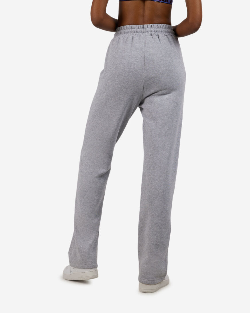 Shop Allure Wide Leg Fleece Pants WP423-HGR grey | SNIPES USA