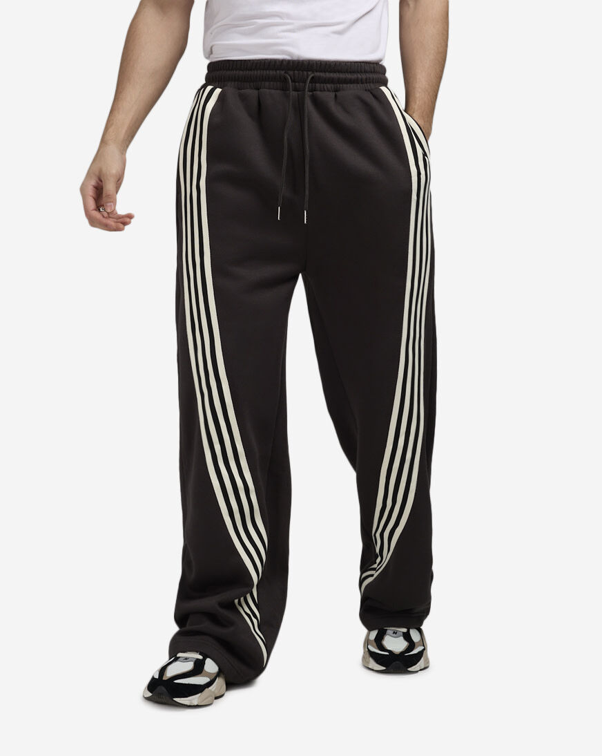 Shop American Stitch Stripe Fleece Pants SU25B515-GRY grey