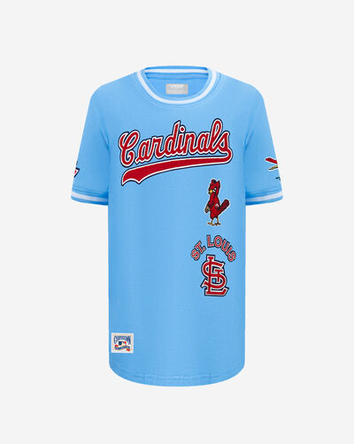 Big Boys' St. Louis Cardinals Retro Classic Striped Rib Tee