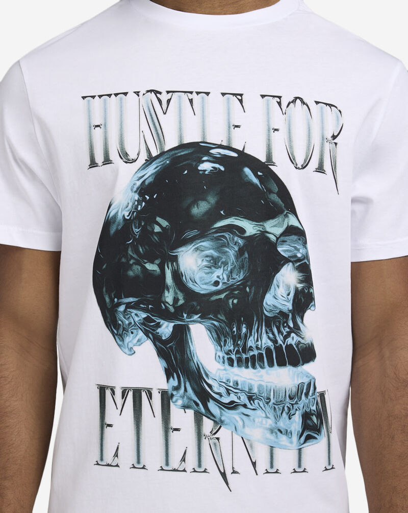 Mister Tee Skull Hustle R12 Tee MTUS391-US-00220 White 3