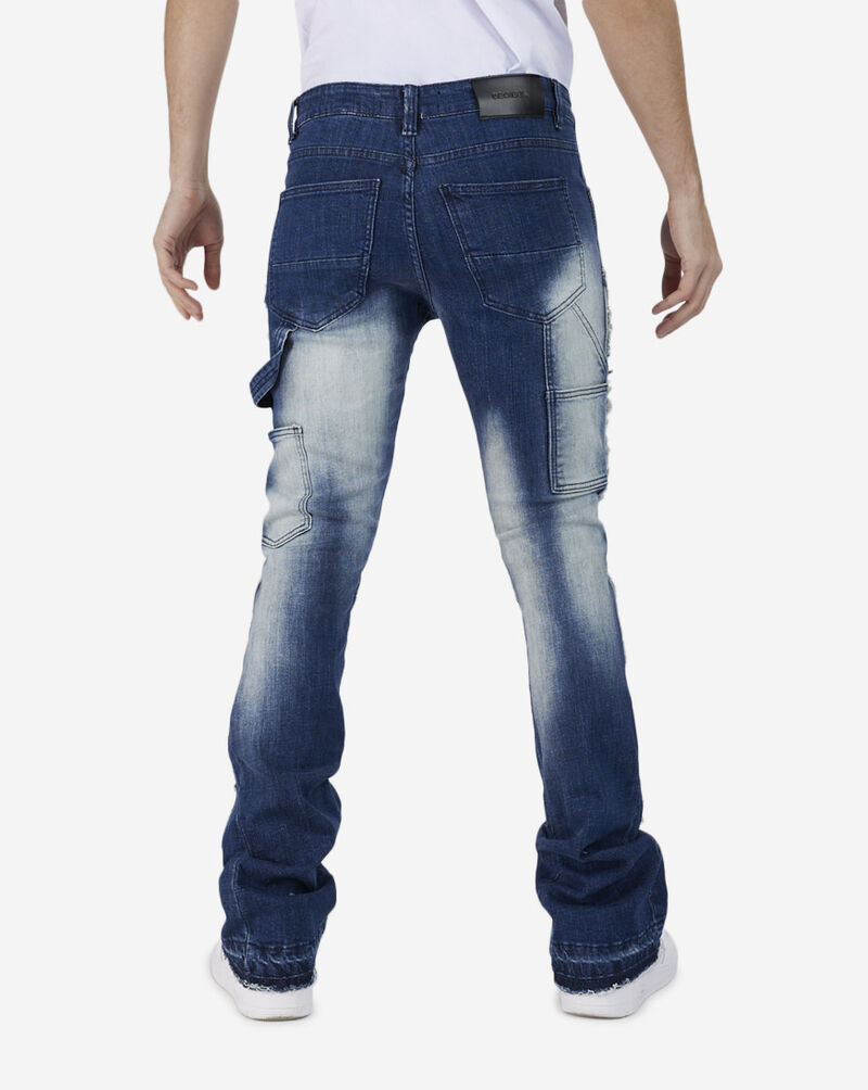 Decibel Stacked Panel Denim Jeans  DCBWB004-BLU Blue 3
