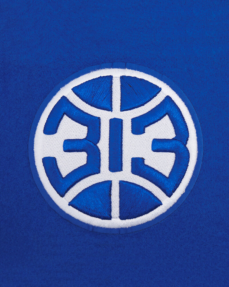 PRO STANDARD Detroit Pistons Mash Up Rib Wool Varsity Jacket BDP6515637-RYR Blue 4