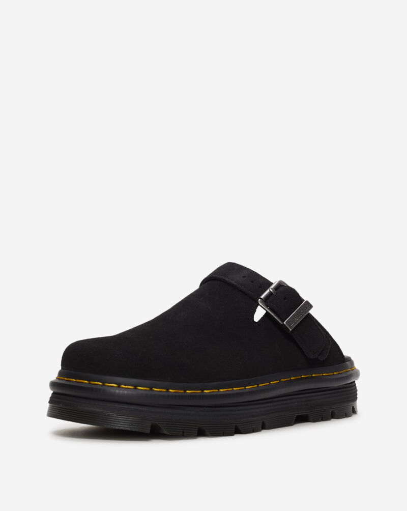 Dr. Martens Zebzag Suede Slingback Platform Mules 31657001 Black 2