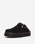 Dr. Martens Zebzag Suede Slingback Platform Mules 31657001 Black 2