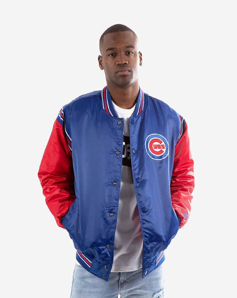 Starter Chicago Cubs Enforcer Varsity Jacket 050738CGC Blue 1