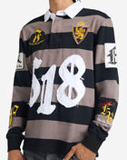 First Row Patch Long Sleeve Polo FRO0001-BLK Black 3