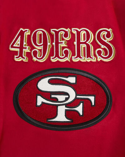 San Francisco 49ers Retro Classic Rib Wool Varsity Jacket