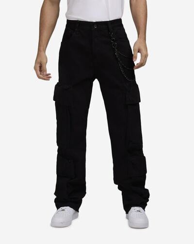 Baggy Cargo Pants With Chain