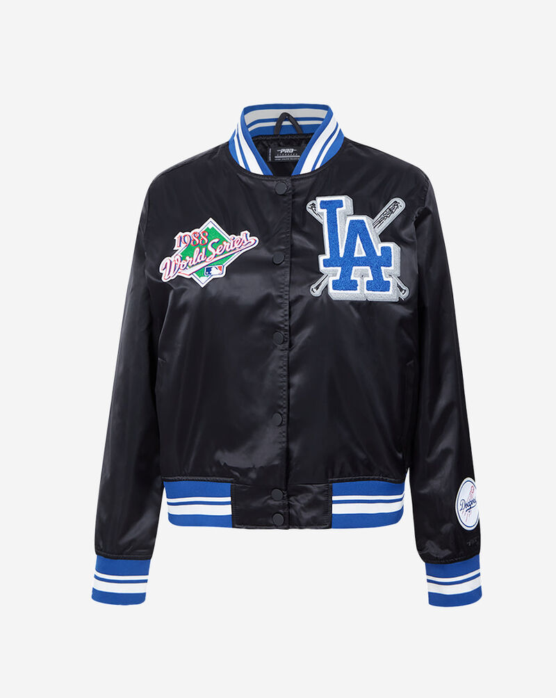 PRO STANDARD Los Angeles Dodgers Mash Up Rib Satin Jacket LLDU34449-BDB Blue 1