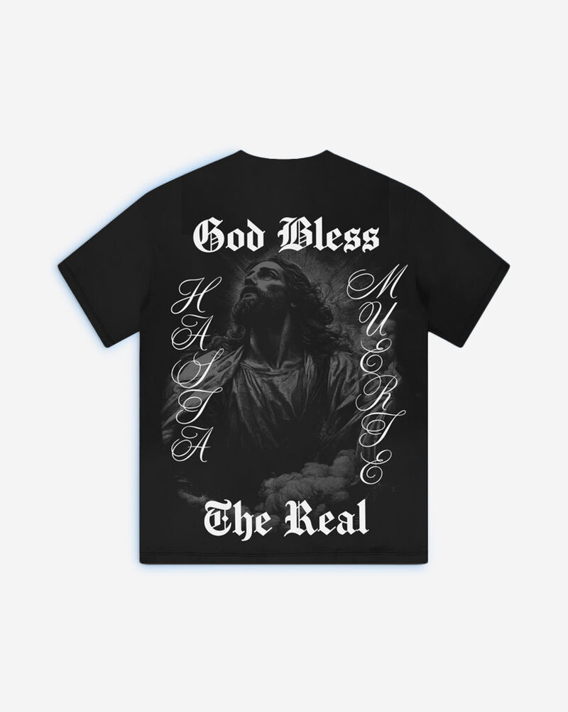 Hasta Muerte Blessed Loyalty Tee HM-BLESSEDLOYALTY-TEE-BLACK Black 1