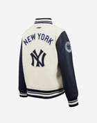 Big Boys' New York Yankees Retro Classic Rib Wool Varsity Jacket