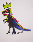 Graphic Tees Grade School Dino Basquiat Tee JMYS2019-WHT White 3