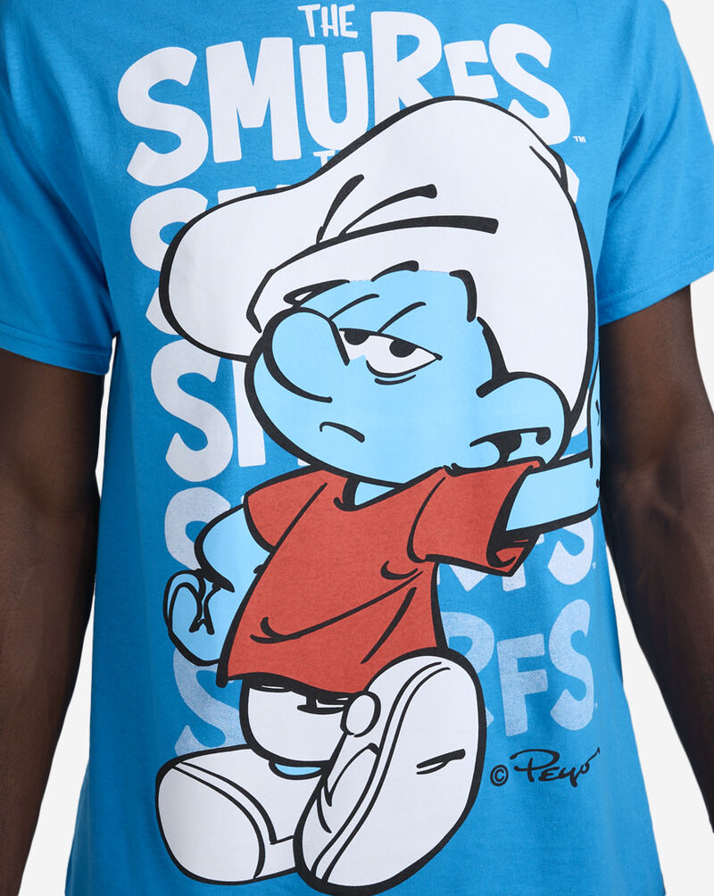 Graphic Tees Big Smurf Tee SMF1630XX Blue 3