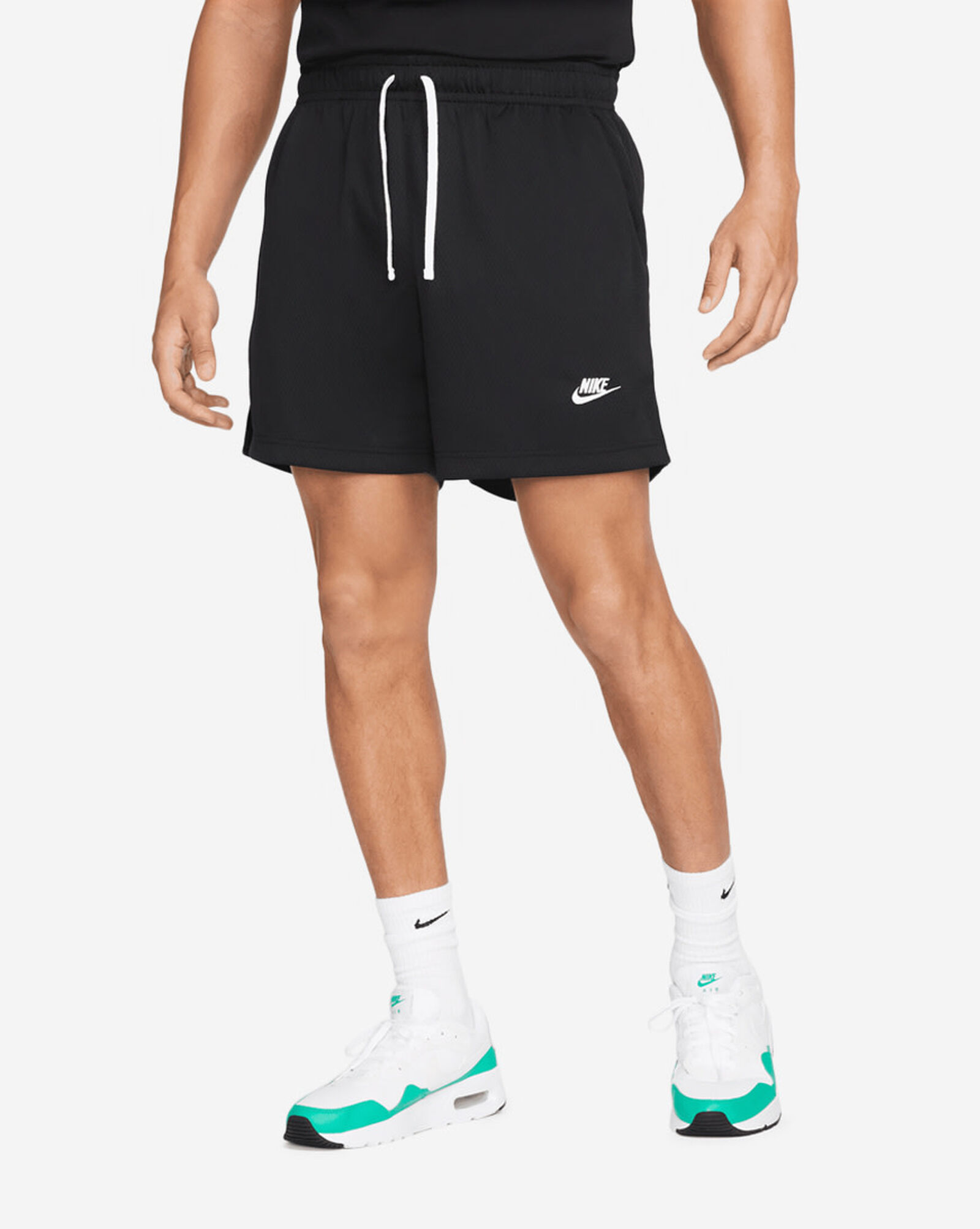 Shop Nike NSW Club Mesh Flow Shorts DX0735010 black SNIPES USA