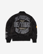 First Row Nylon MA1 Jacket FRBJ4006-CAM Black 3