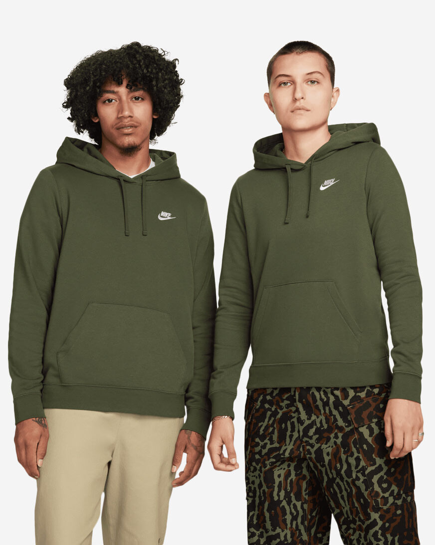 Nike sportswear club deals fleece hoodie green