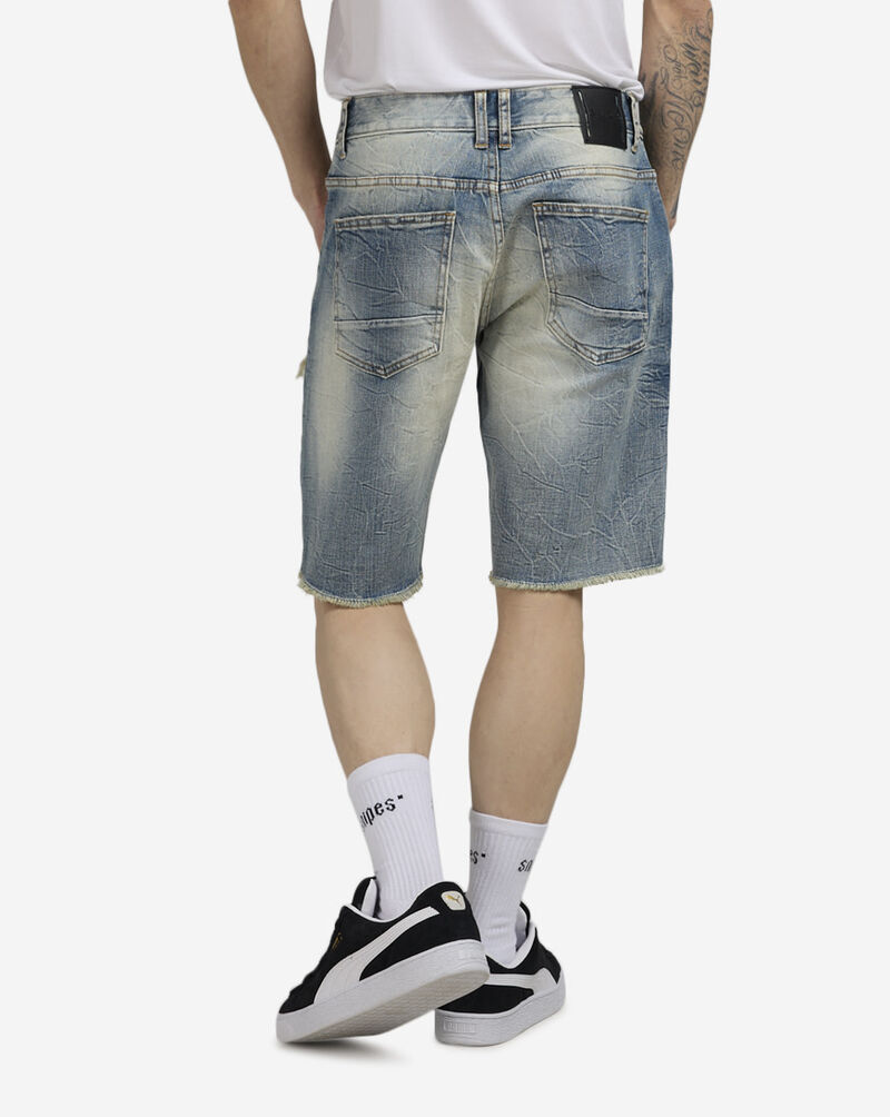 Smoke Rise Distressed Rip Repair Denim Shorts JS21121SNZ-MED Blue 2