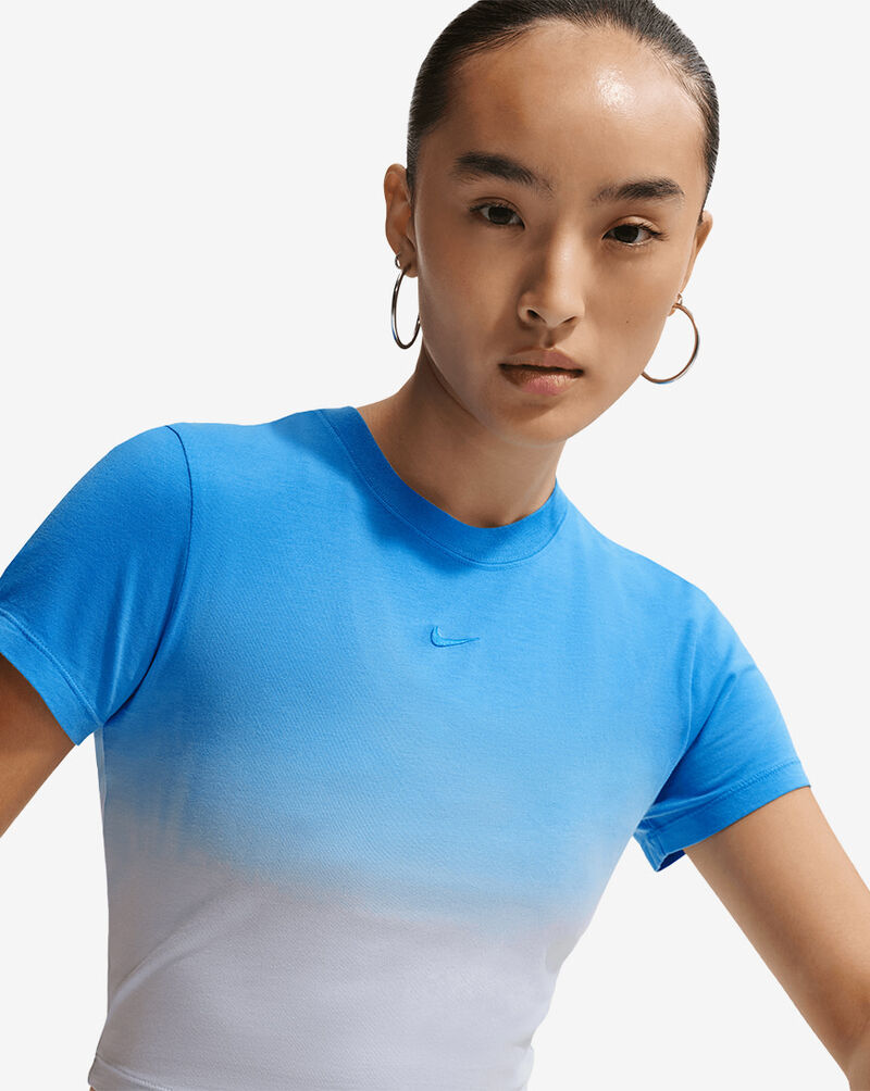 Nike NSW Chill Knit Slim Cropped T-Shirt II7074-435 Blue 3