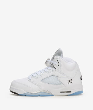 Big Kids' Air Jordan 5 Retro OG "White Metallic"