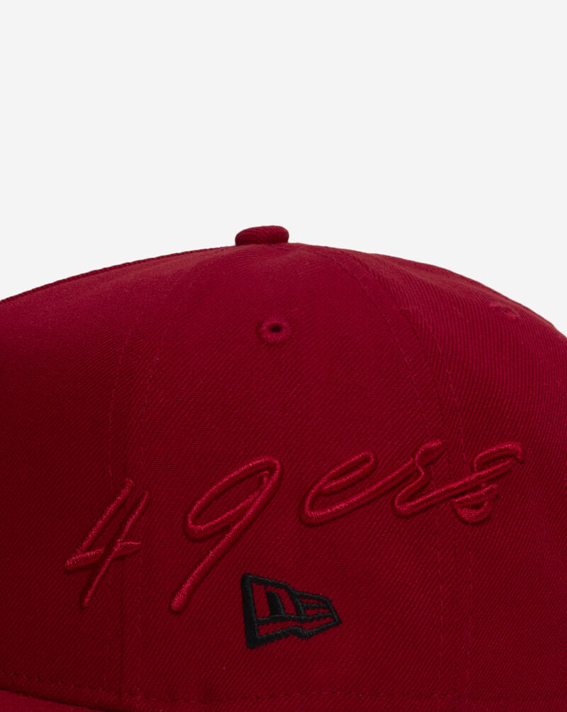 New Era 9Fifty San Francisco 49ers Script A-Frame Snapback Hat 60957158 Red 2