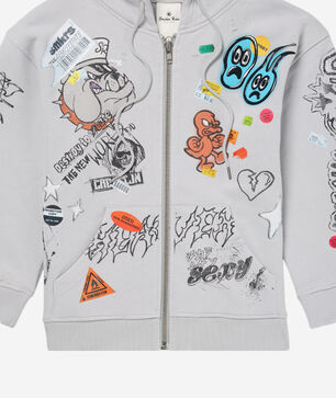 Kids' Doodle Fleece Full Zip Hoodie