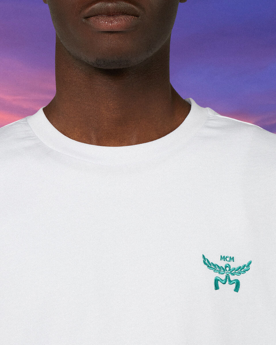 Shop MCM MCM x SNIPES Miami T-Shirt SFM252-001-2-WHT white