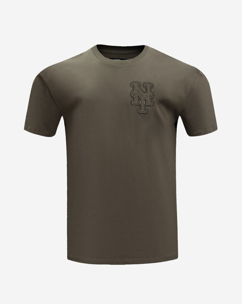 PRO STANDARD New York Mets Neutral Drop Shoulder Tee LNM1311662-DKT Brown 1