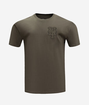 New York Mets Neutral Drop Shoulder Tee