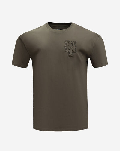 New York Mets Neutral Drop Shoulder Tee