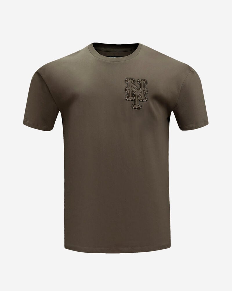 PRO STANDARD New York Mets Neutral Drop Shoulder Tee LNM1311662-DKT Brown 1