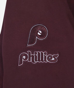 Philadelphia Phillies Classic Fleece Cropped Pull Over Hoodie