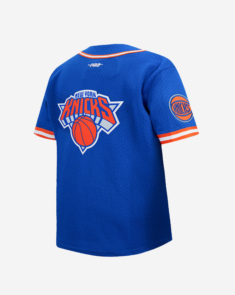 PRO STANDARD Big Boys' New York Knicks Mikal Bridges #25 Classic Mesh Button Down Shirt BNKB1516862-RYO Blue 3