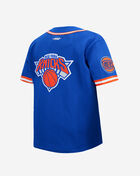 PRO STANDARD Big Boys' New York Knicks Mikal Bridges #25 Classic Mesh Button Down Shirt BNKB1516862-RYO Blue 3
