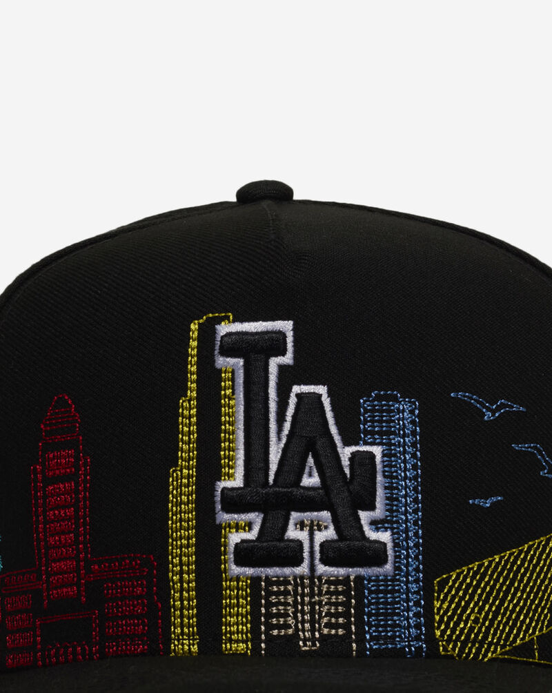 New Era 9Fifty Los Angles Dodgers Skyline A-Frame Snapback Hat 60967712 Black 2