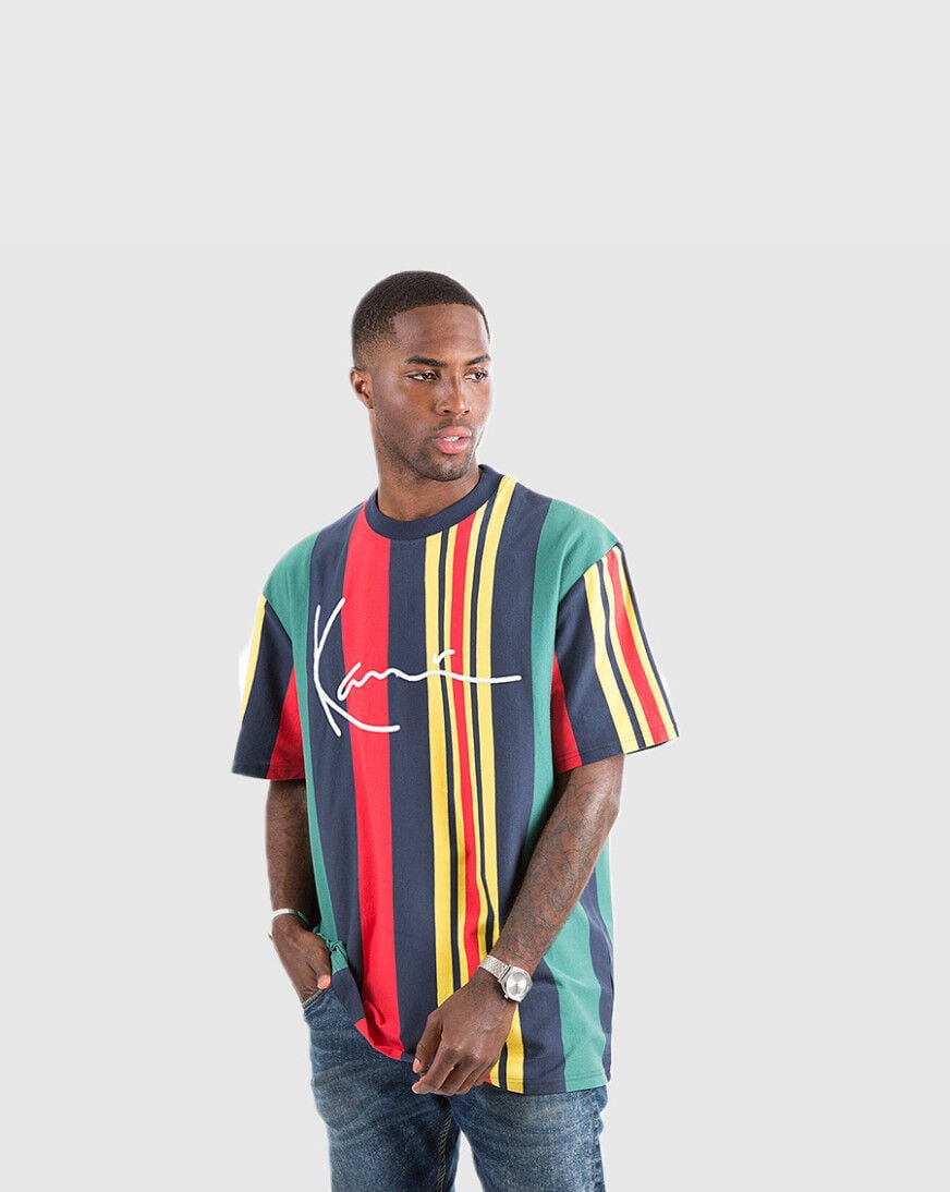 Signature stripe tee karl kani deals