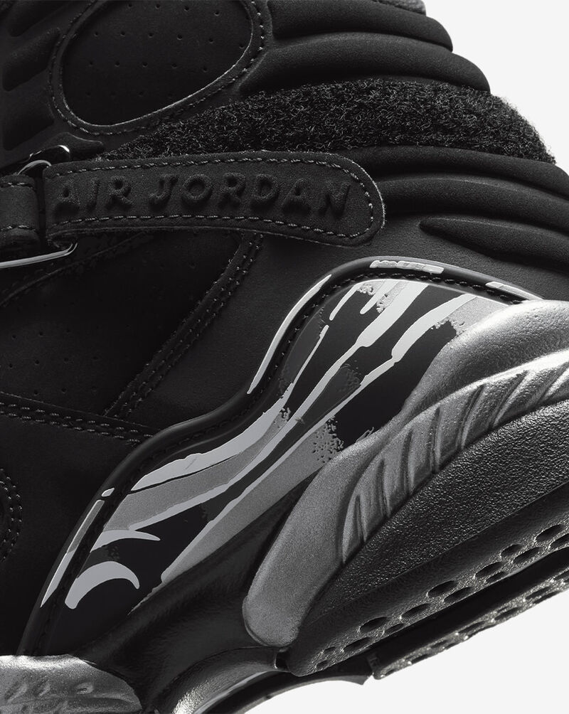 Jordan Big Kids' Air Jordan 8 Retro "Chrome" 305368-007 Black 8