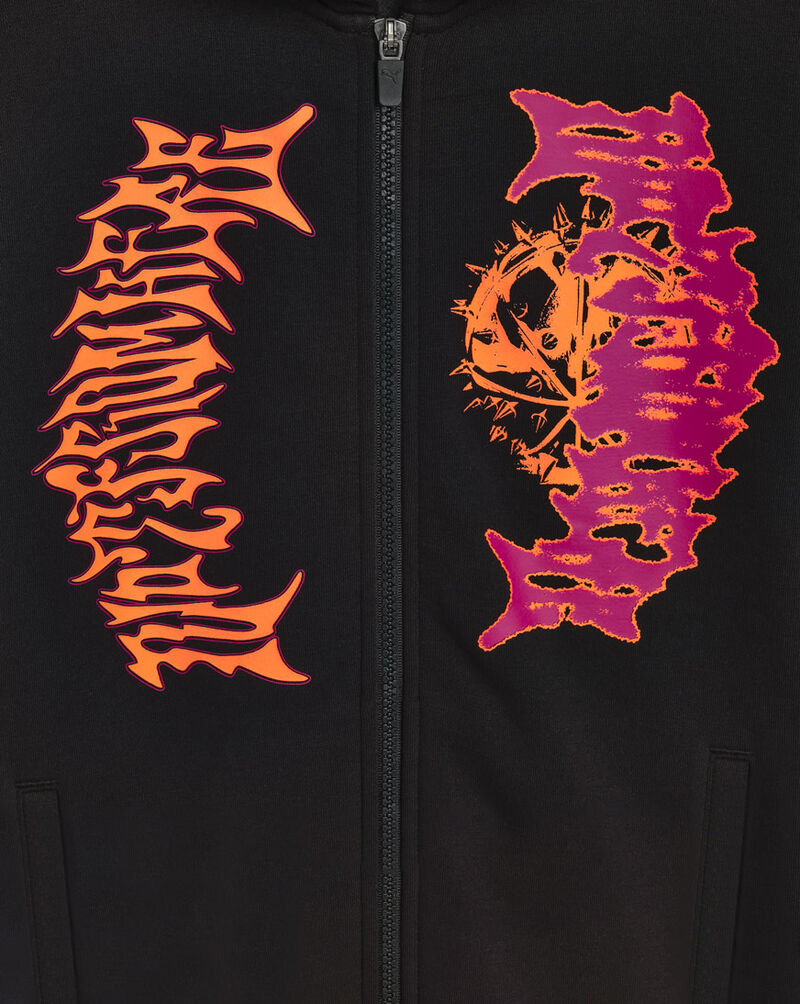 Puma Grade School Melo X Super Nova CTN Fleece Zip-Up Hoodie  PSP26M9Z-21367 Black 2