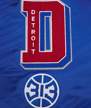 Detroit Pistons Mashup Rib Satin Jacket