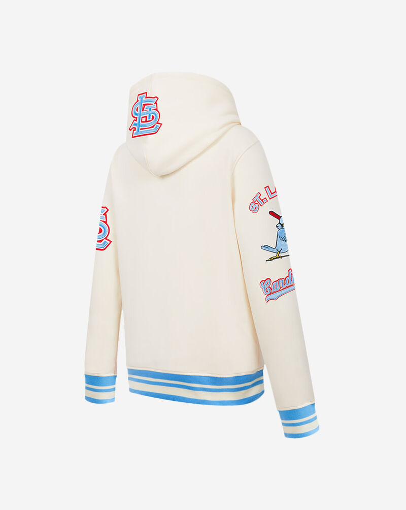 PRO STANDARD Big Boys' St. Louis Cardinals Retro Classic Rib Fleece Pull Over Hoodie LSCB5315097-EUN cream 3