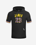 PRO STANDARD Los Angeles Lakers James Short Sleeve Hoodie BLL1515626-BLK Black 1