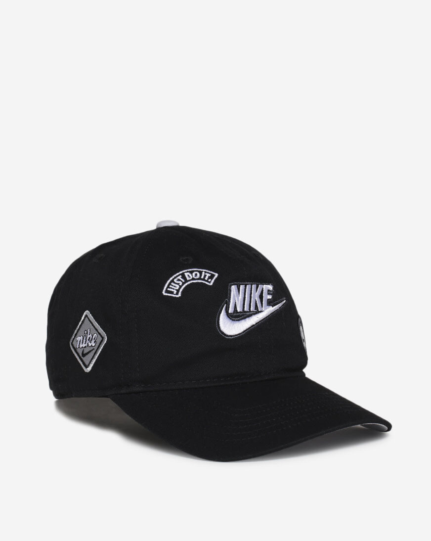 Shop Nike Kids' Multi Patch Club Cap 8A3075-023 black