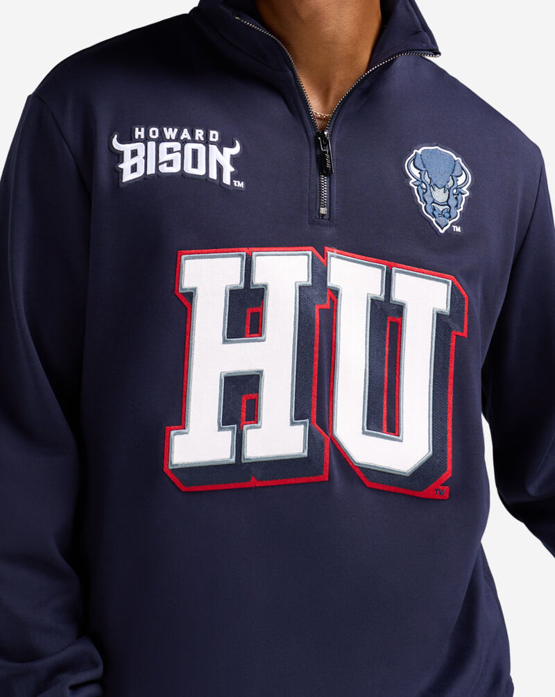 PRO STANDARD Howard University Homecoming 1/4 Zip Top CHW572096-MDN Blue 3