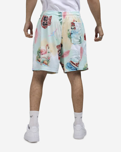 Essentials Printed Mesh Shorts