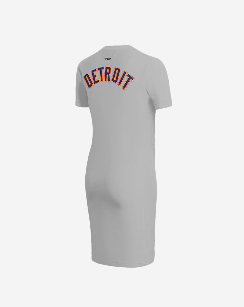 PRO STANDARD Detroit Tigers Short Sleeve Classic Body Con Dress LDTB37220-HGR Grey 3