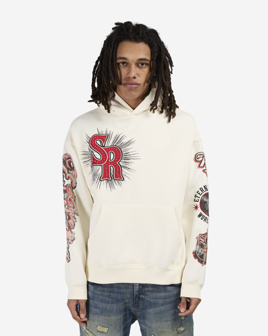 Shop Smoke Rise Legacy Hoodie FO25699SNZ-ECRU cream | SNIPES USA