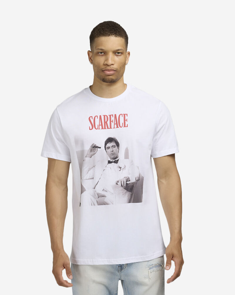 Mister Tee Scarface Tony Montana Smoking Tee MCUS198-US-00220 White 1